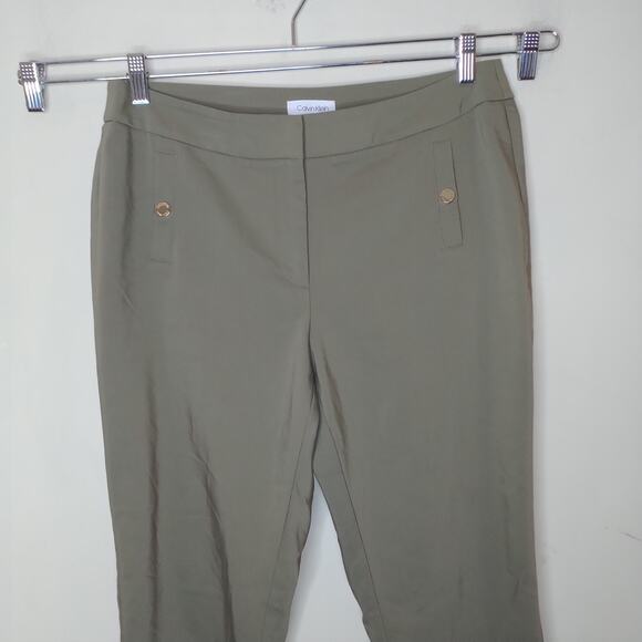 Calvin Klein Pants Stretch Cotton Career Office Slim - Picture 2 of 6
